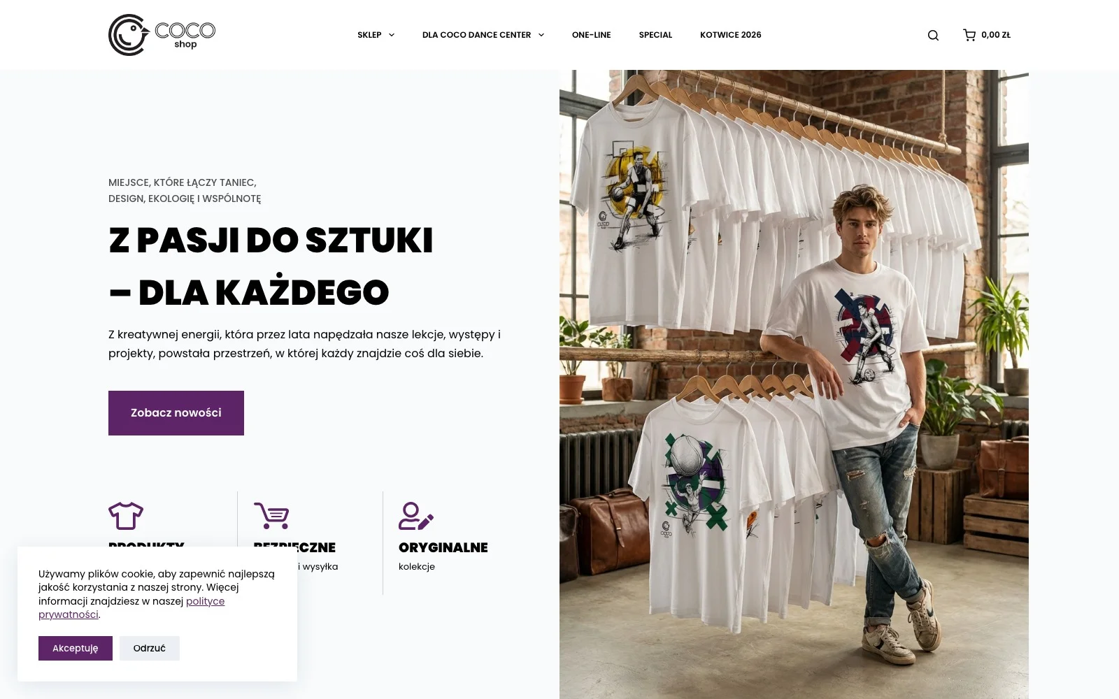 Podgląd: CocoShop — sklep z odzieżą taneczną